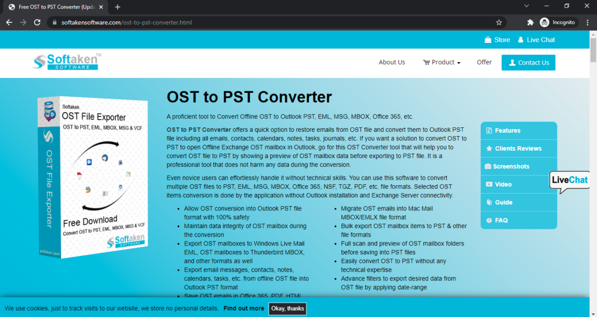 Convertitore da OST a PST